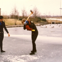 Zweten joh, start ijs duik